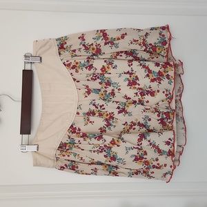 Kimchi Blue Floral Print Mini Skirt - Size 2